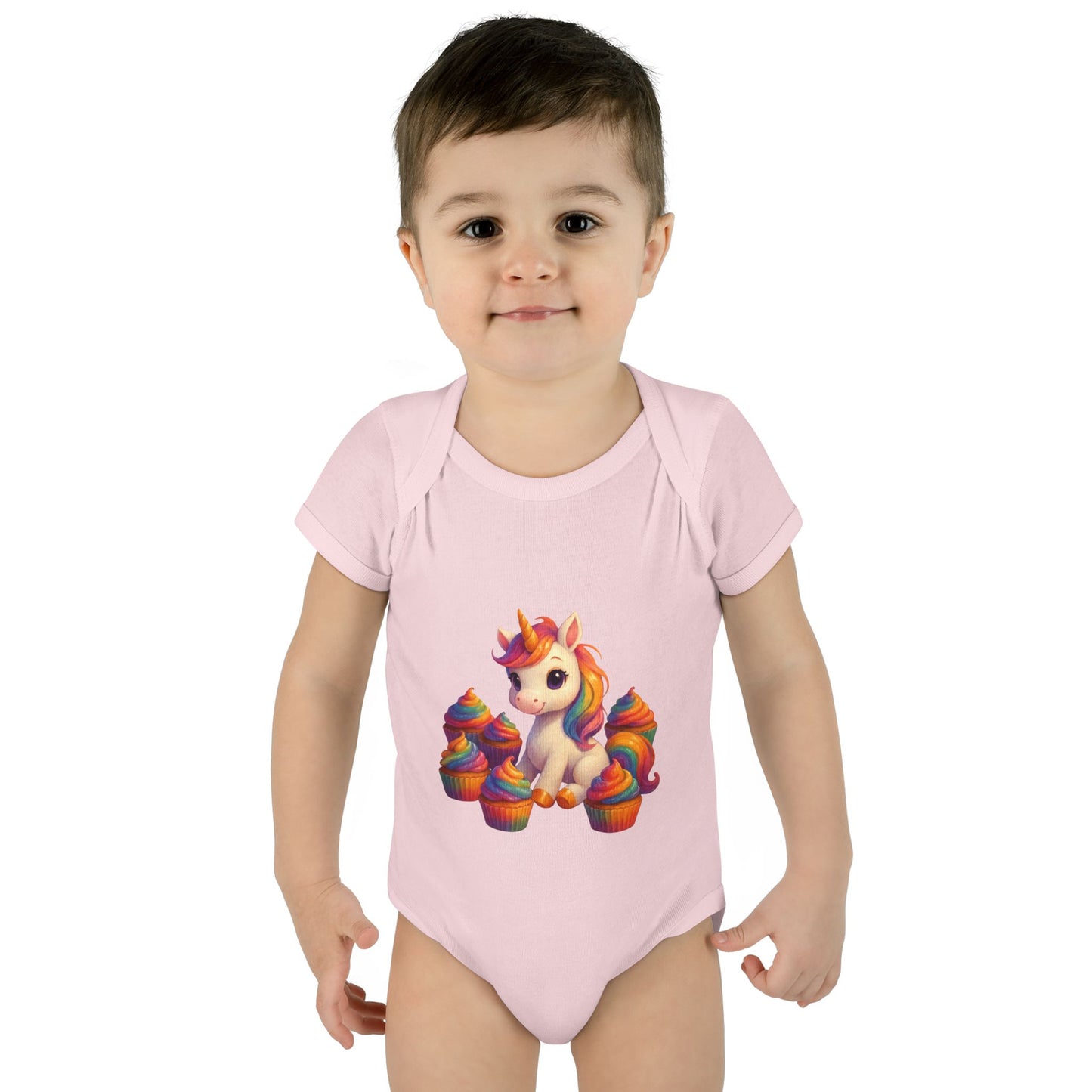 Unicorn Cupcake Baby Bodysuit, Cute Infant Romper, Baby Shower Gift, Newborn Celebration Outfit, Toddler Costume, Rainbow Unicorn Apparel
