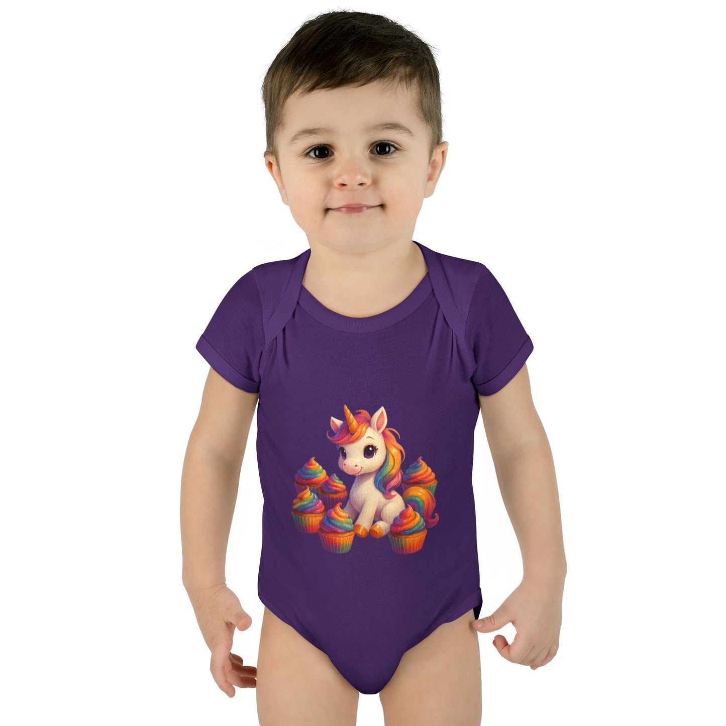 Unicorn Cupcake Baby Bodysuit, Cute Infant Romper, Baby Shower Gift, Newborn Celebration Outfit, Toddler Costume, Rainbow Unicorn Apparel