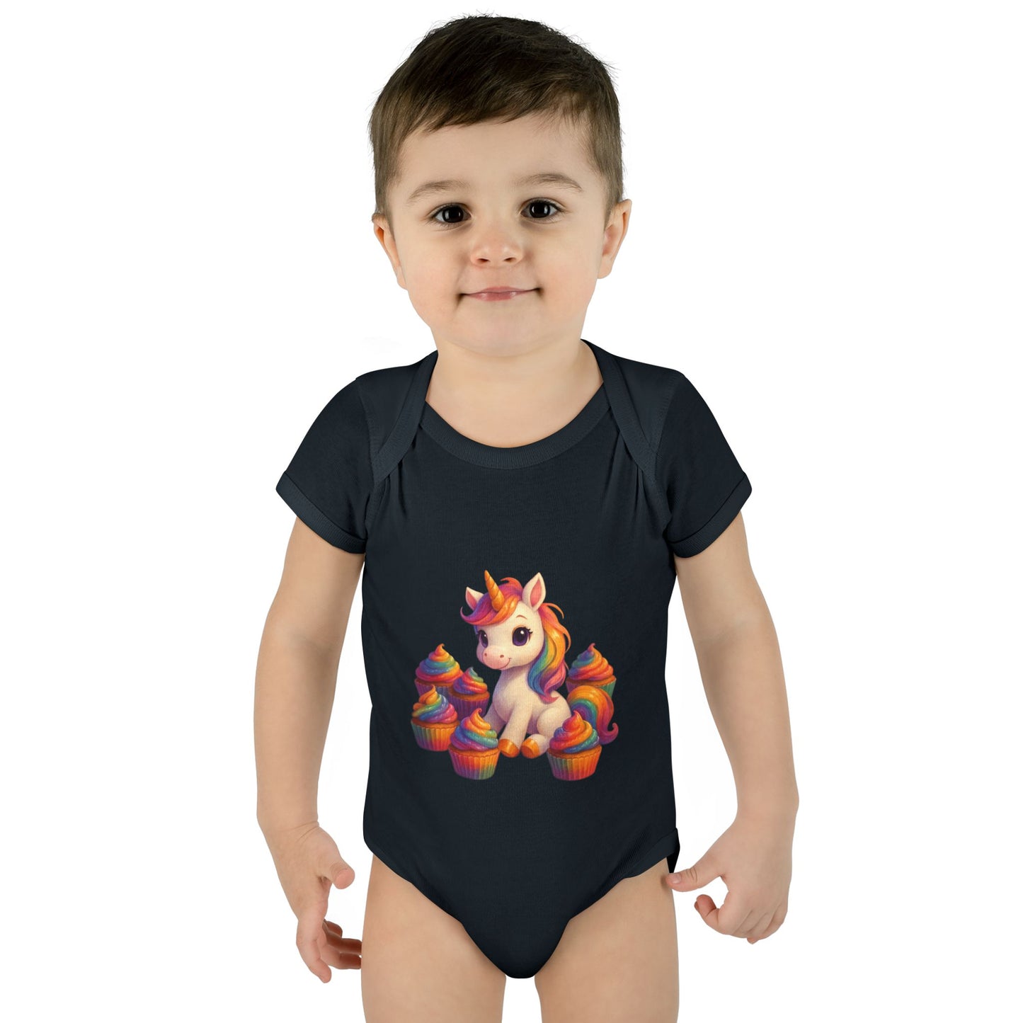 Unicorn Cupcake Baby Bodysuit, Cute Infant Romper, Baby Shower Gift, Newborn Celebration Outfit, Toddler Costume, Rainbow Unicorn Apparel