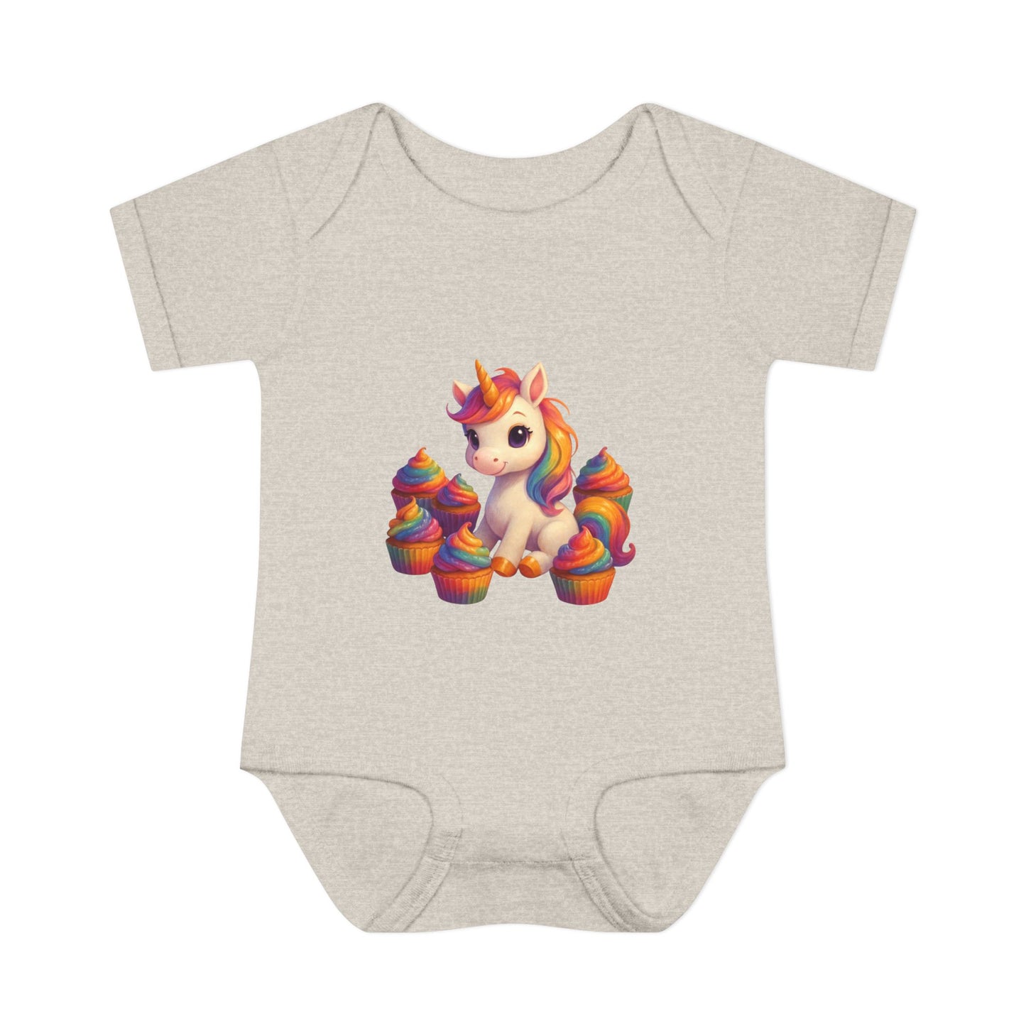 Unicorn Cupcake Baby Bodysuit, Cute Infant Romper, Baby Shower Gift, Newborn Celebration Outfit, Toddler Costume, Rainbow Unicorn Apparel