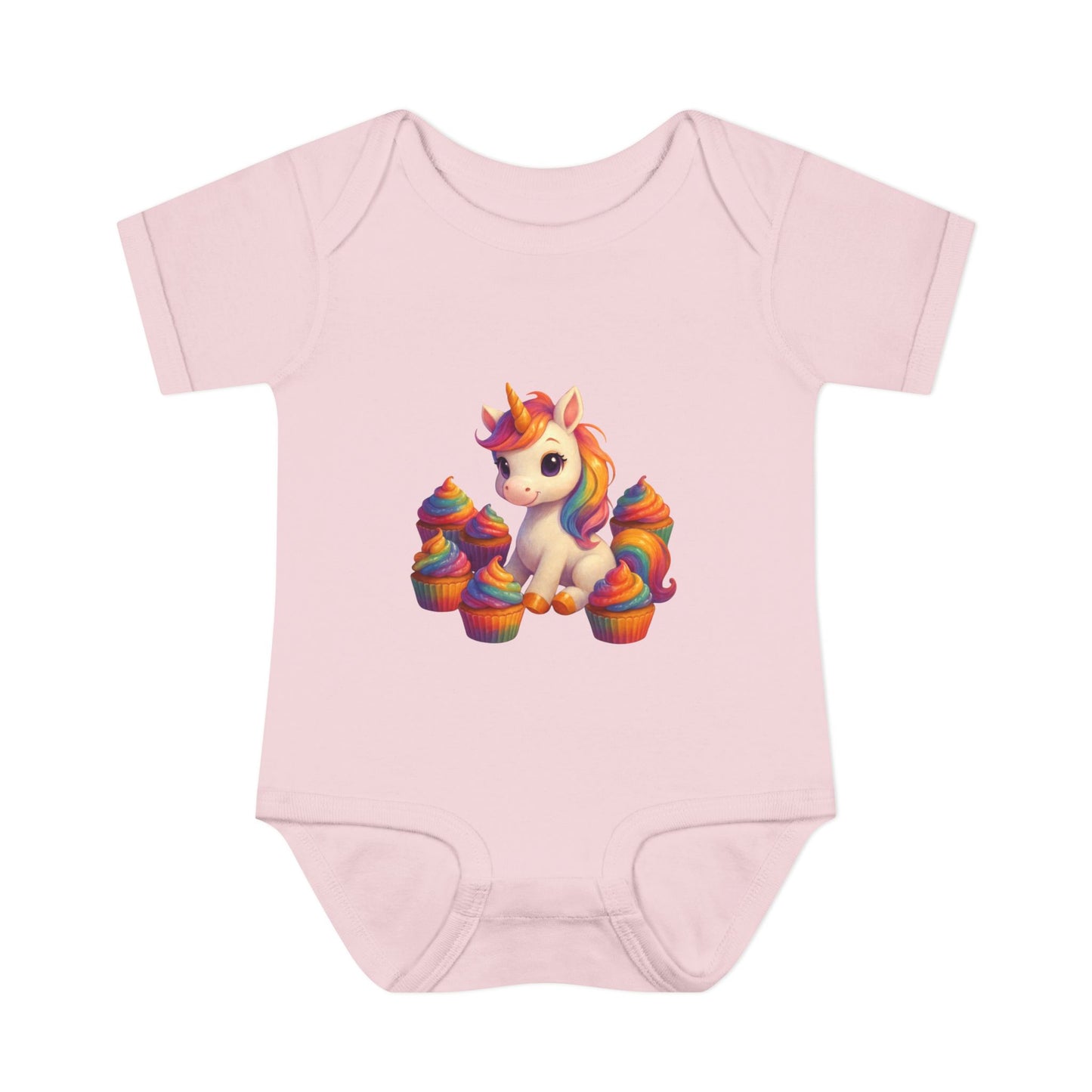 Unicorn Cupcake Baby Bodysuit, Cute Infant Romper, Baby Shower Gift, Newborn Celebration Outfit, Toddler Costume, Rainbow Unicorn Apparel