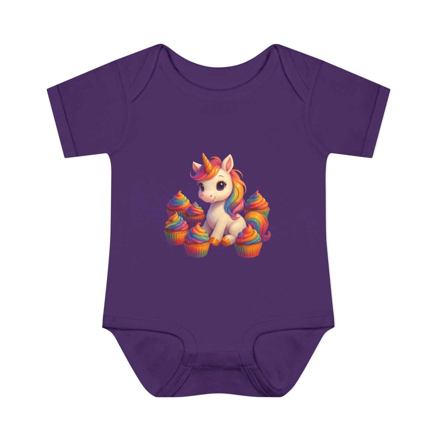 Unicorn Cupcake Baby Bodysuit, Cute Infant Romper, Baby Shower Gift, Newborn Celebration Outfit, Toddler Costume, Rainbow Unicorn Apparel