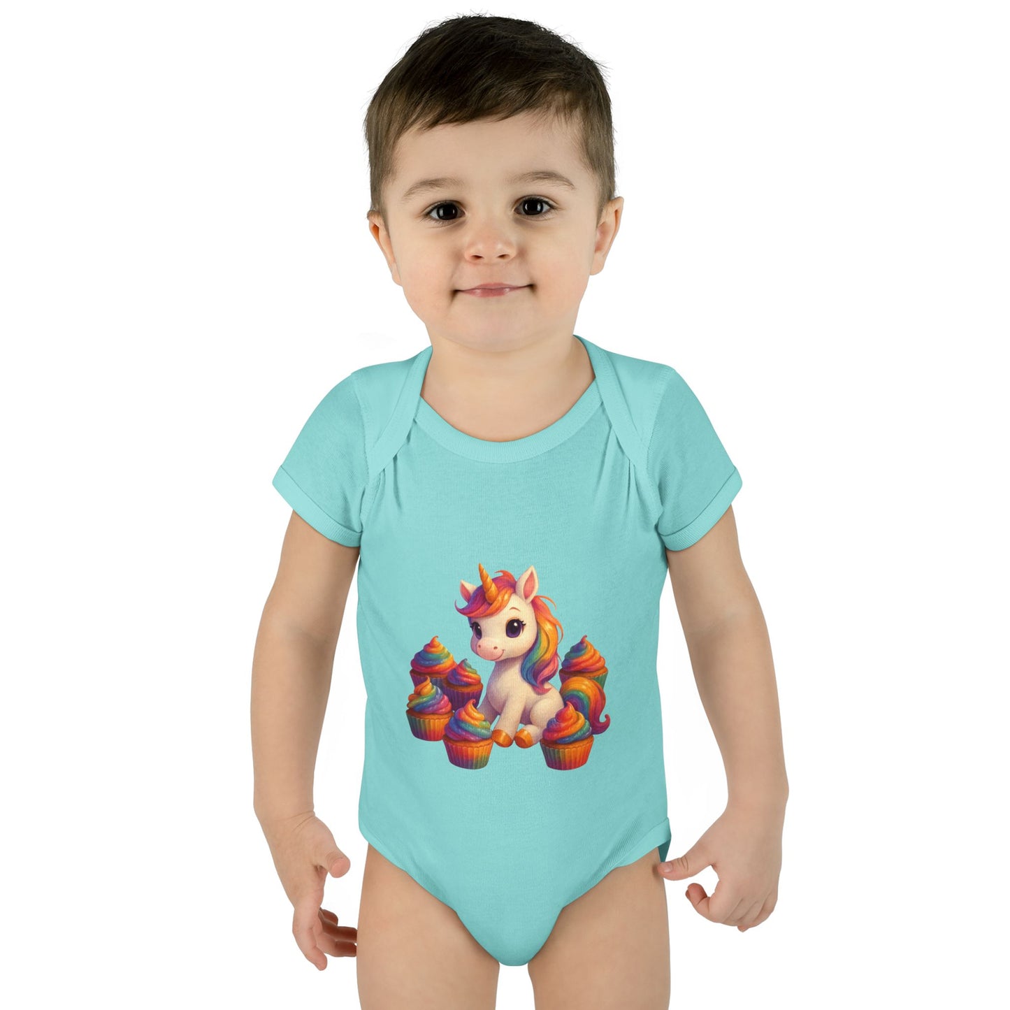 Unicorn Cupcake Baby Bodysuit, Cute Infant Romper, Baby Shower Gift, Newborn Celebration Outfit, Toddler Costume, Rainbow Unicorn Apparel