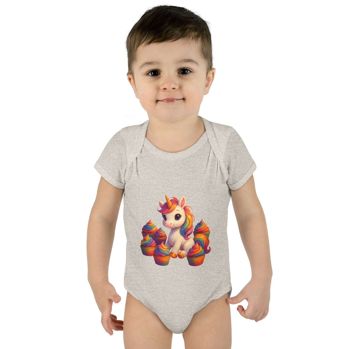 Unicorn Cupcake Baby Bodysuit, Cute Infant Romper, Baby Shower Gift, Newborn Celebration Outfit, Toddler Costume, Rainbow Unicorn Apparel