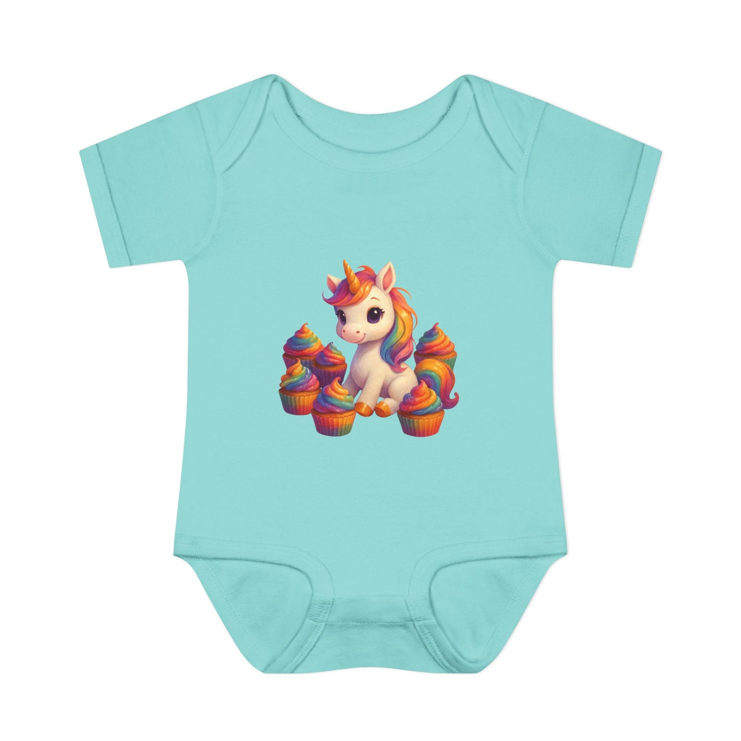 Unicorn Cupcake Baby Bodysuit, Cute Infant Romper, Baby Shower Gift, Newborn Celebration Outfit, Toddler Costume, Rainbow Unicorn Apparel