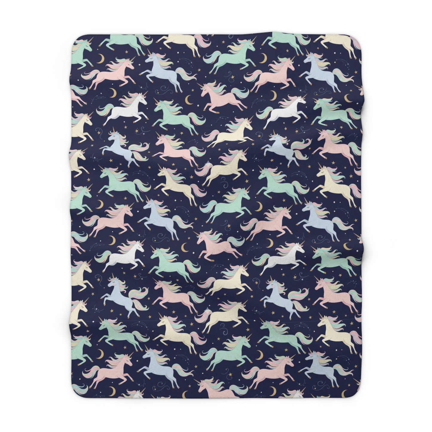 Cozy Unicorn Sherpa Fleece Blanket