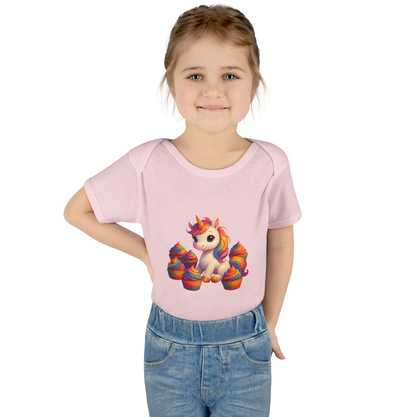 Unicorn Cupcake Baby Bodysuit, Cute Infant Romper, Baby Shower Gift, Newborn Celebration Outfit, Toddler Costume, Rainbow Unicorn Apparel